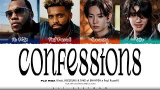 Flo Rida 'Confessions' (feat. HEESEUNG & JAKE of ENHYPEN x Paul_Russell) Lyrics(Color Coded Lyrics)