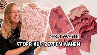 DIY Zero Waste Stoff selber nähen aus Stoffresten | 2 verschiedene Varianten | Pizzatechnik