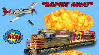 BOMBS AWAY: Lionel REDTAIL P-51 MUSTANG SD70ACe Diesel Engine SOARS!