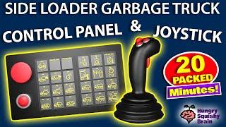 Side Loader Garage Truck - Control Panel and Joystick Operations!