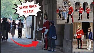 OMG!  Idiot Tourist Does this! Kings Guard wasn’t Happy! Guard REACTS "STAND BACK"