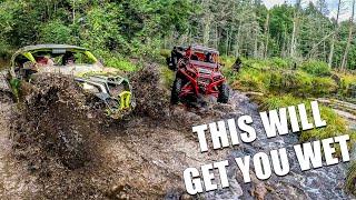 Lets Get Wet! Extreme Weather Trail Ride Adventure - Polaris RZR & Can-Am Maverick Side by Sides SXS