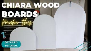 How to make wooden backdrops for events