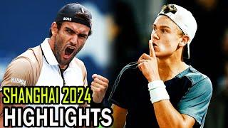 Holger Rune vs Matteo Berrettini Round 2 Highlights | Shanghai 2024