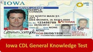 Iowa CDL General Knowledge Test