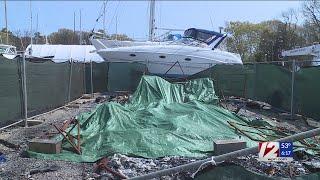 Mattapoisett Boatyard back in business months after inferno