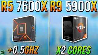 Ryzen 5 7600X vs Ryzen 9 5900X - Which Is Best?