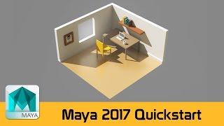 Maya 2017 Beginners Basics Tutorial - Your first 10 mins in Maya