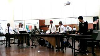 Albuquerque Academy Marimba Ensemble 'Quien Sera' 2014 02-22