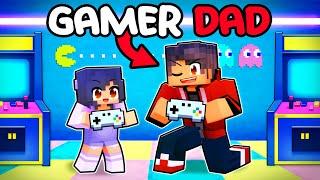 Living with a PRO GAMER DAD in Minecraft!