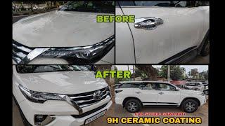 Toyota Fortuner/9H ceramic coating/Car Studio Guwahati