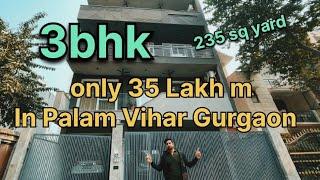 3bhk Ready to move Apartment  In Gurugram Palam Vihar booking amount 35lakh