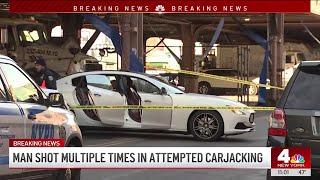 Man in MASERATI shot multiple times in attempted carjacking in East Harlem | NBC New York