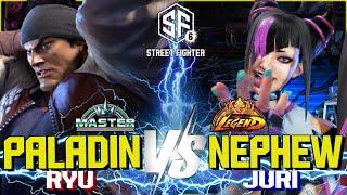 SF6 ▰ PALADIN (Ryu) vs NEPHEW (Juri) ▰ SF6 High Level Gameplay