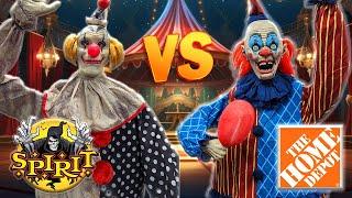 Spirit Halloween Waving Wally Animatronic VS Vintage Clown Home Depot