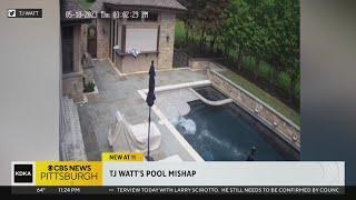 T.J. Watt shares viral video of pool mishap