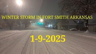 Winter Storm in Fort Smith Arkansas 1-9-25