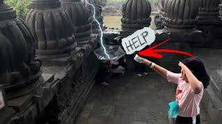 Hujan Badai Dan Petir Di Candi Prambanan‼️