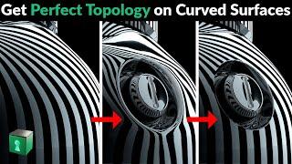 Blender Secrets - Perfect topology on Curved surfaces using Shrinkwrap and Base Objects