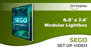 BACKLIT - 6.5ft x 7.4ft SEGO Modular Double-Sided Lightbox