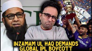 Inzamam-ul-haq demands IPL boycott after India refuses to play in Pakistan for Champions Trophy