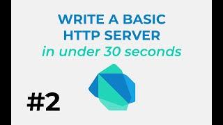 Learn Dart #2: Create an HTTP server in under 30 seconds