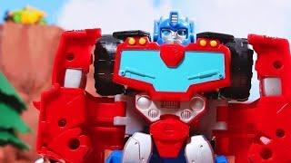 Transformers Para Niños | Rescue Bots Stop Motion 24/7 