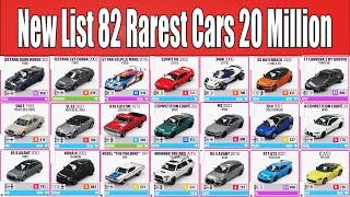 New List 82 Rarest Cars 20 Million in Forza Horizon 5