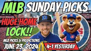 HUGE MLB LOCK!! MLB Picks Today 6/23/2024 | Free MLB Picks, Predictions & Sports Betting Advice