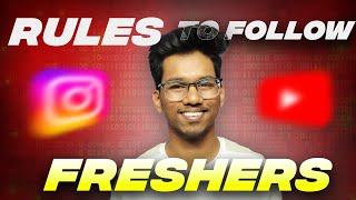 This Rules makes your Btech life ultimate || Freshers