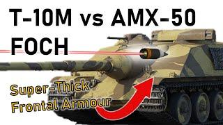 THE MOST HEAVILY ARMOURED TANK DESTROYER | T-10M vs AMX-50 Foch | Armour Penetration Simulation