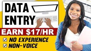 HURRY! $17/Hour Data Entry Work From Home Job (No Phones!)