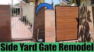 DIY Side Yard Gate Remodel