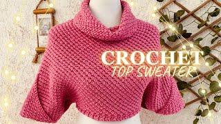 PERFECTonly 1 row of very easy and beautiful crochet top, sweater, blouse Pattern