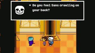 Undertale If you flee in front of Sans?