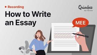 How to Write an Essay | Quimbee Informational Webinar