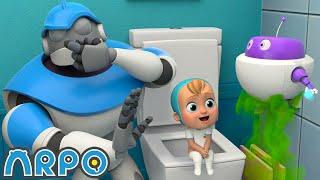 Potty Training! | ARPO The Robot | NEW VIDEO | Funny Kids Cartoons | Arpo and Daniel