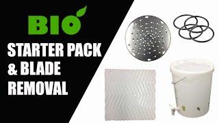 Starter Pack Contents & Blade Removal Tutorial Video For Bio Commercial Cold Press Juicers.