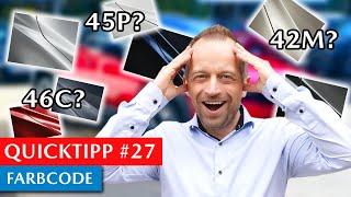 What color has my Mazda?! What is the color code? Scratched alloy wheel, what to do? | QuickTip #27