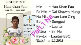 Laaitui Khua. Hau Khan Pau Tawh Hun NuNung Bawl Na. Kum(31) Malay-Yangon-Laaitui. 3-9 February 2025