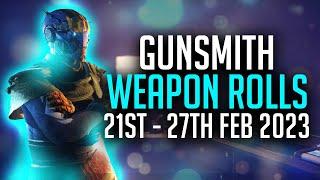 Destiny 2: Gunsmith Rolls 21st-27th Feb 2023