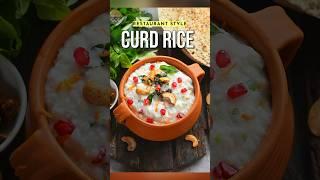 Summer Special Curd Rice Recipe !!