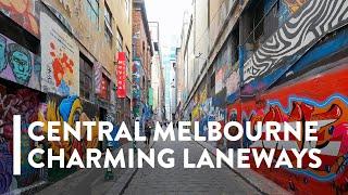 [4K] WALKING: MELBOURNE, AUSTRALIA - City Centre & Laneways