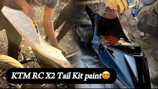 Proper ways to paint X2 tail Kit | Glass effect on Paint | Durgapur