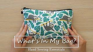 What's In My Sewing Bag? / Hand Sewing Essentials / Sewing ASMR