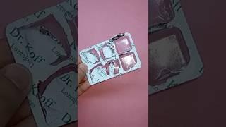 #diy doll makeup palette and hand bags out of medicine wrappers#youtubeshorts#trend#youtuber#reels