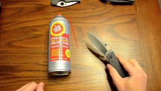 Knife Maintenace: "Fluid Film" Lube & Protectant