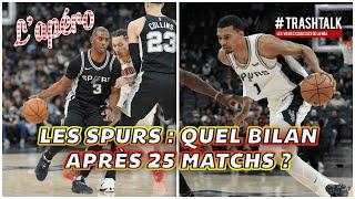 San Antonio Spurs : quel bilan après 25 matchs joués ?