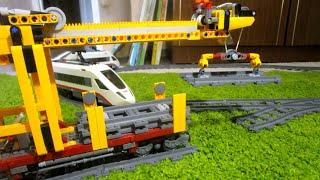 Lego track laying train