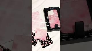 wildflower cases x sandy liang phone case 🩷🪽⭐️ #sandyliang #wildflowercases #unboxing